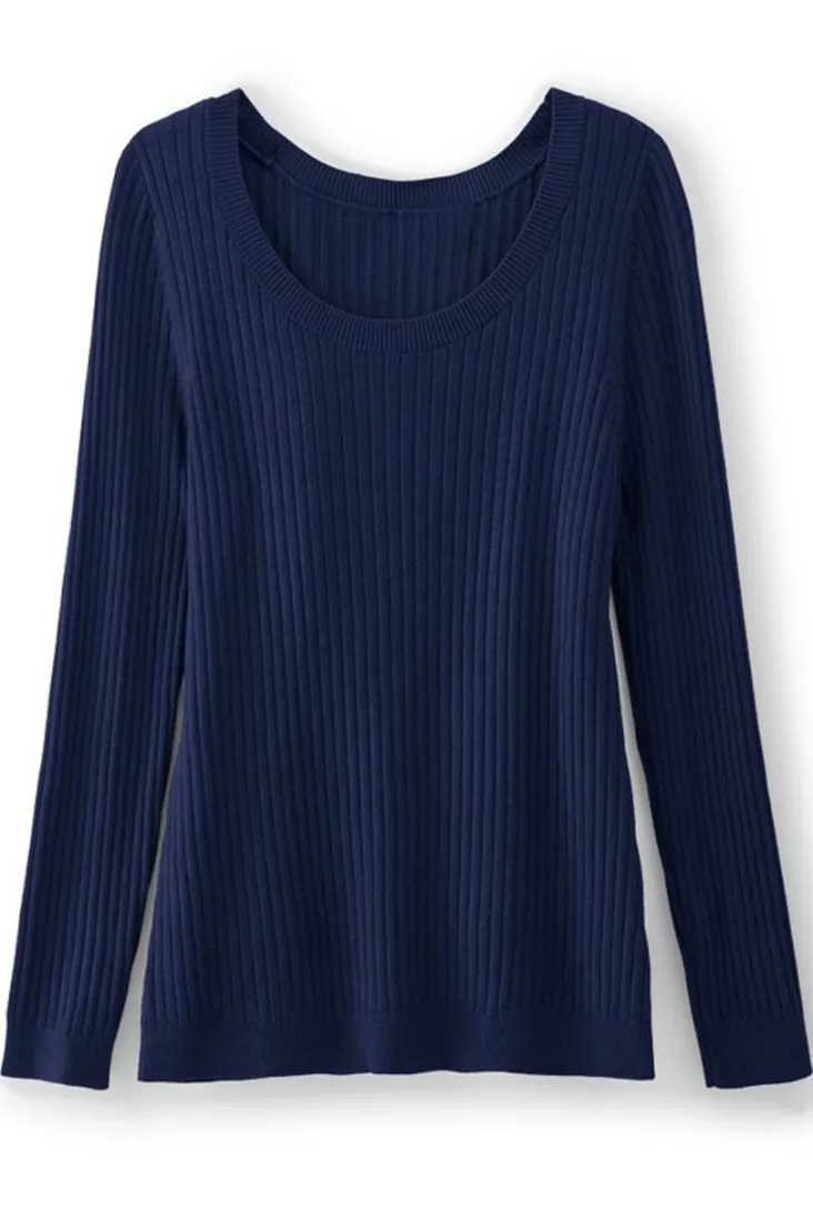 Best Soft Surroundings Soft Essential Ribbed Pullover Sweater