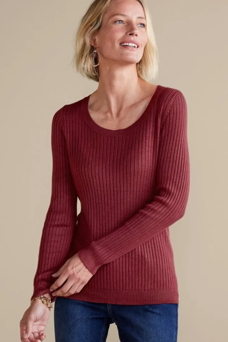 Best Soft Surroundings Soft Essential Ribbed Pullover Sweater