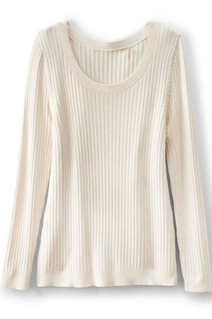 Best Soft Surroundings Soft Essential Ribbed Pullover Sweater