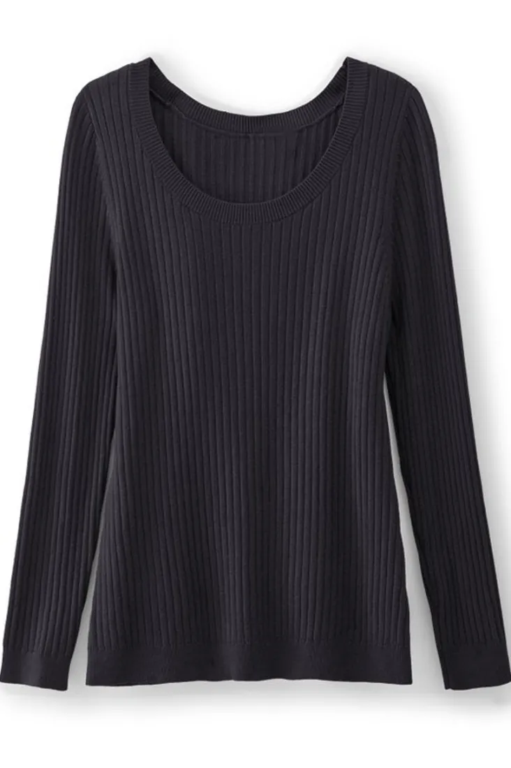 Best Soft Surroundings Soft Essential Ribbed Pullover Sweater