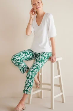 Hot Soft Surroundings Soft Essential Superla Slim Leg Crop Pants