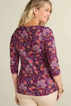 Soft Surroundings Soft Essential Supima 3/4 Sleeve Tee