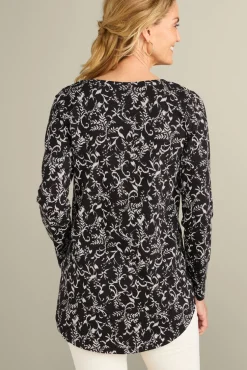Discount Soft Surroundings Soft Essential Supima Isabel Long Sleeve Tunic