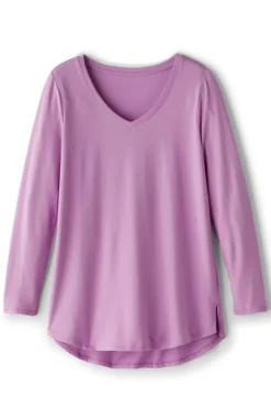 Discount Soft Surroundings Soft Essential Supima Isabel Long Sleeve Tunic