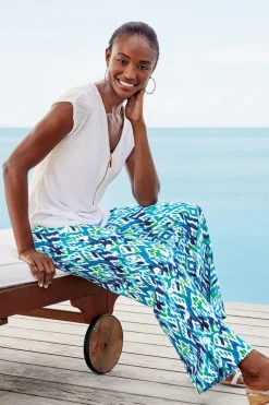 Hot Soft Surroundings Sonoma Linen Blend Wide Leg Pants