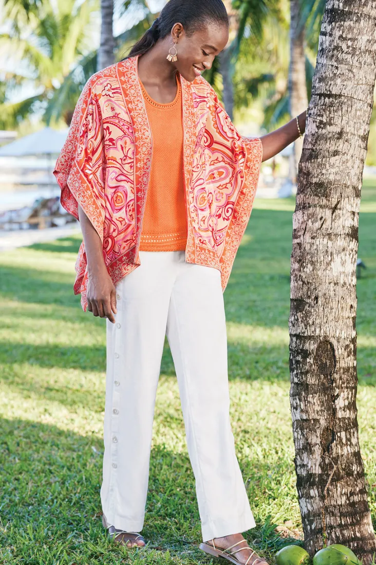 Hot Soft Surroundings Sonoma Linen Blend Wide Leg Pants