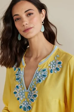 Best Soft Surroundings Soraya Embellished Tunic Sunstruck