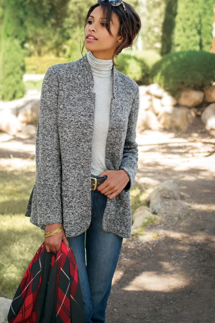 Best Soft Surroundings St. James Jacket Charcoal