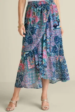 Best Soft Surroundings Sumarti Midi Skirt SafiTapestry