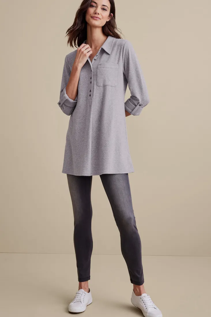 Outlet Soft Surroundings Take It Easy Top MediumHeatherGrey