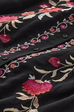 Online Soft Surroundings Talulla Embroidered Tunic BlackBeauty