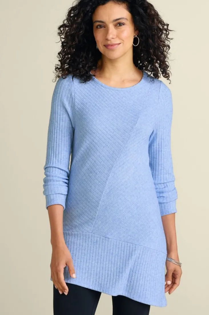 Discount Soft Surroundings Textured Asymmetrical Tunic