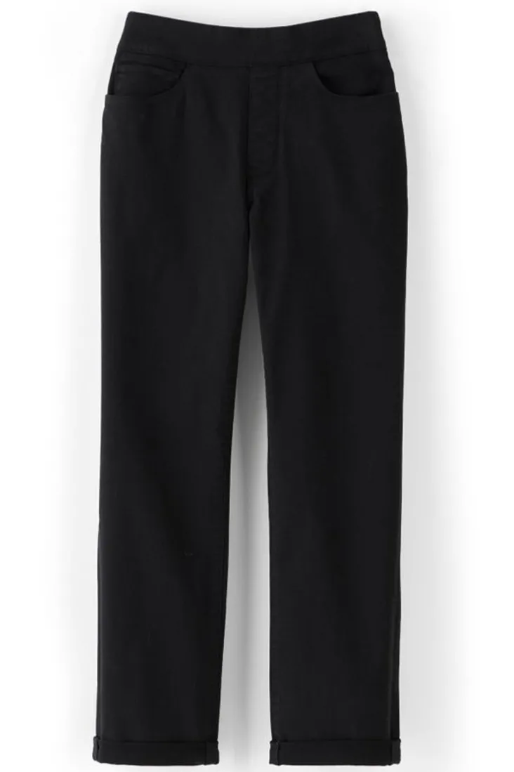 Sale Soft Surroundings The Ultimate Denim Pull-On Crop White