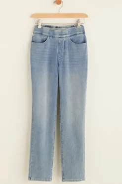 Sale Soft Surroundings The Ultimate Denim Pull-On Crop White