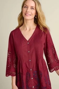 Online Soft Surroundings Trella Eyelet Top