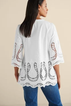 Online Soft Surroundings Trella Eyelet Top