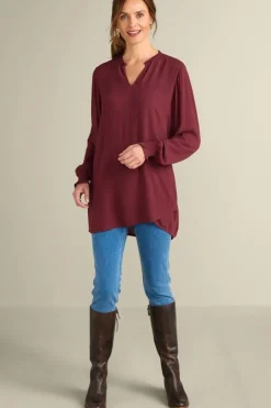 Sale Soft Surroundings Trista Tunic Cabernet