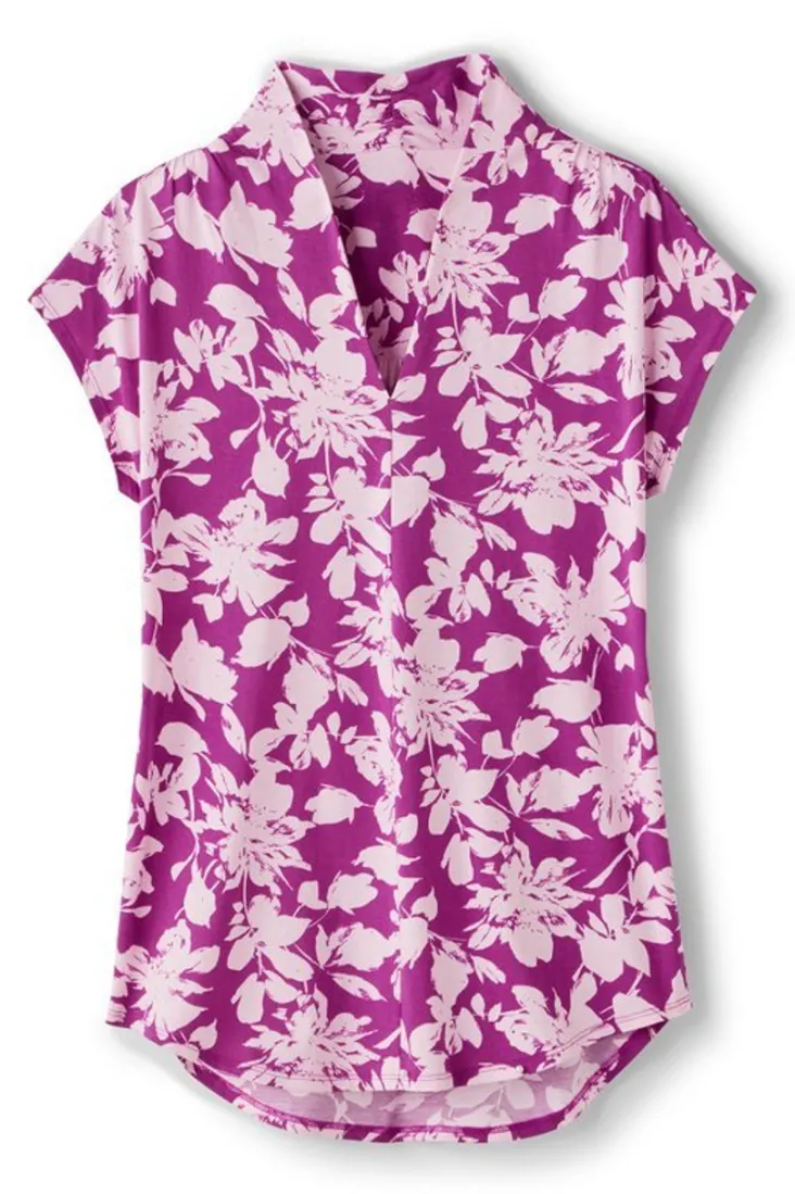Hot Soft Surroundings Twilight Luau Printed Tunic