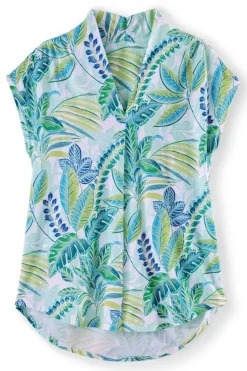 Hot Soft Surroundings Twilight Luau Printed Tunic