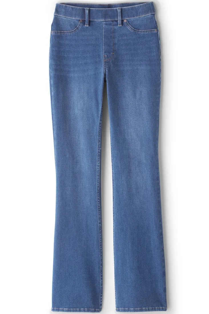 New Soft Surroundings Ultimate Denim Pull-On Bootcut Jeans