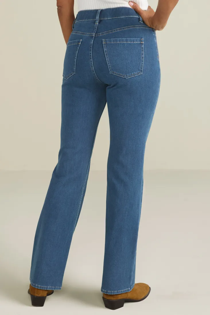 New Soft Surroundings Ultimate Denim Pull-On Bootcut Jeans