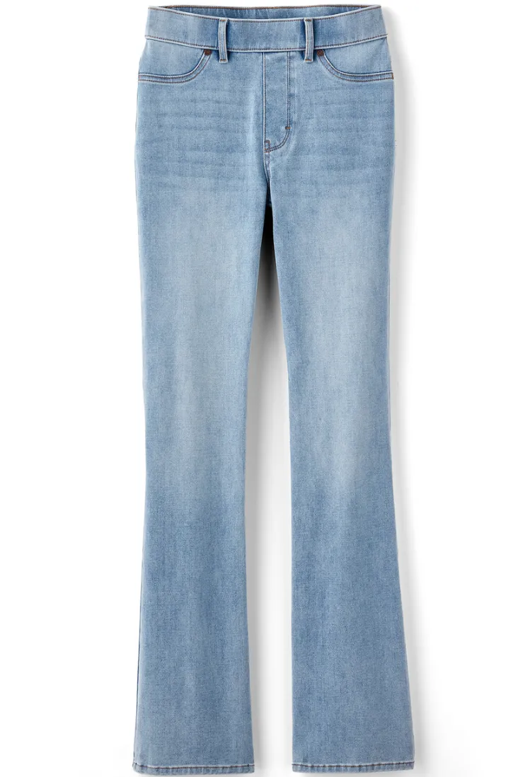 New Soft Surroundings Ultimate Denim Pull-On Bootcut Jeans