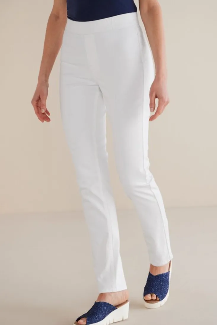 Soft Surroundings Ultimate Denim Pull-On Slim Leg Jeans