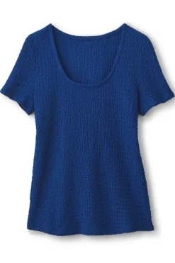 Online Soft Surroundings Ursula Knit Tee Sapphire