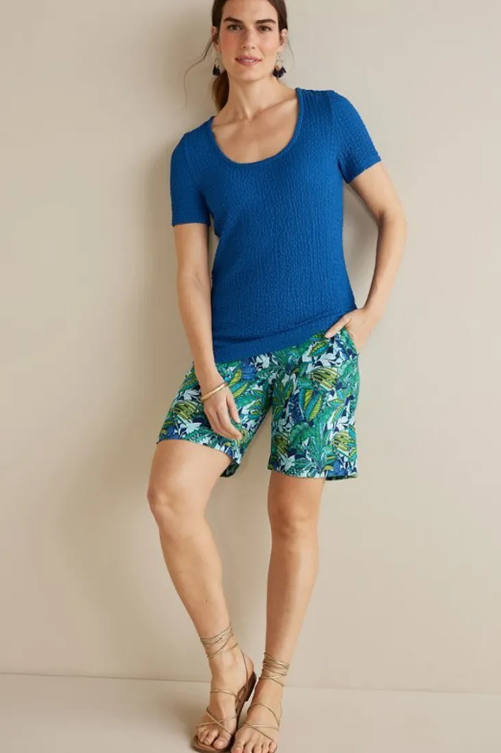 Online Soft Surroundings Ursula Knit Tee Sapphire