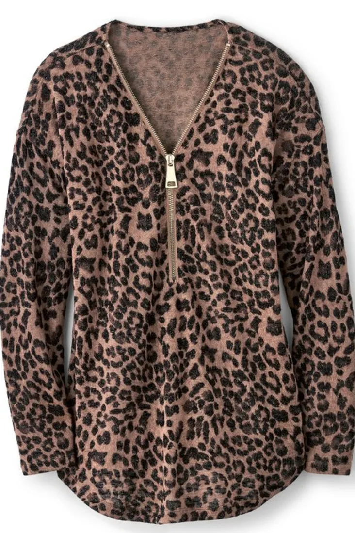 Discount Soft Surroundings Valentina Zip Sweater