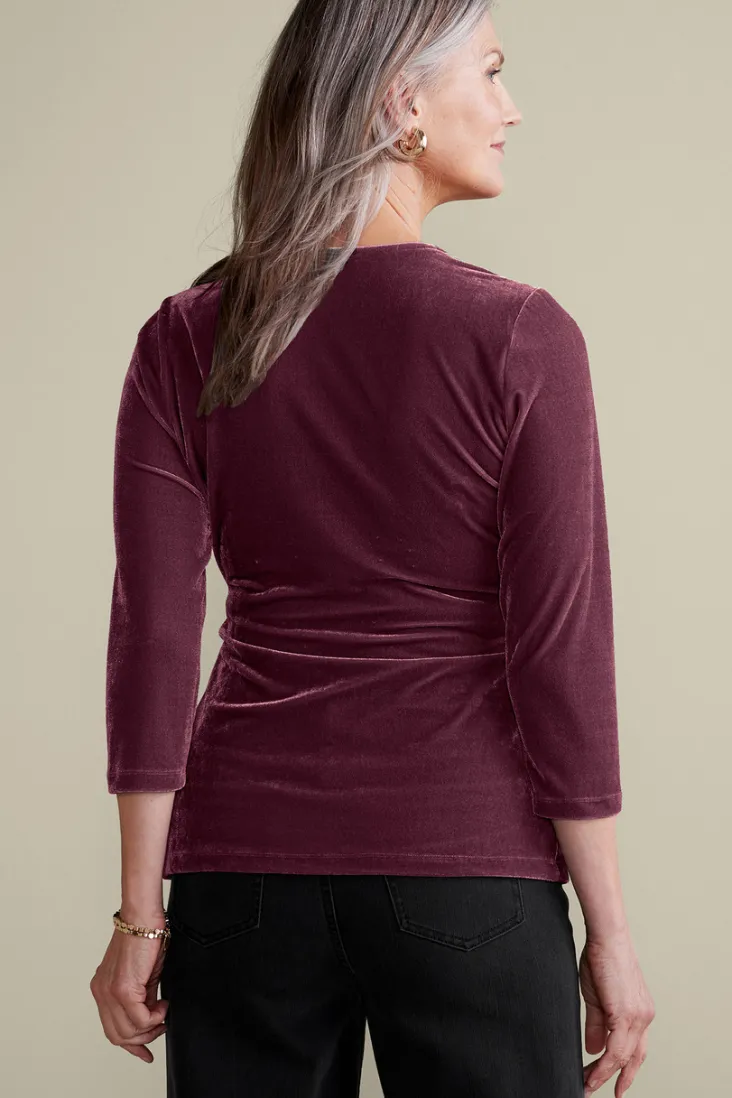 Clearance Soft Surroundings Velvet Alyssa Knit Top