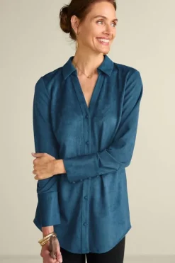 Discount Soft Surroundings Vida Faux Suede Tunic