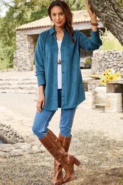 Discount Soft Surroundings Vida Faux Suede Tunic