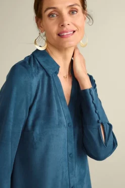 Discount Soft Surroundings Vida Faux Suede Tunic