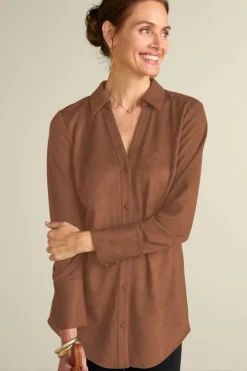 Discount Soft Surroundings Vida Faux Suede Tunic
