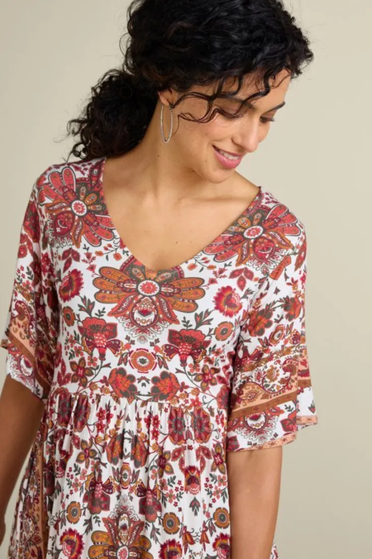 Best Soft Surroundings Vina Short Sleeve Tunic SanFranScarfCream