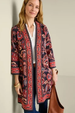 Outlet Soft Surroundings Vitrine Jacquard Cardigan FallGarden