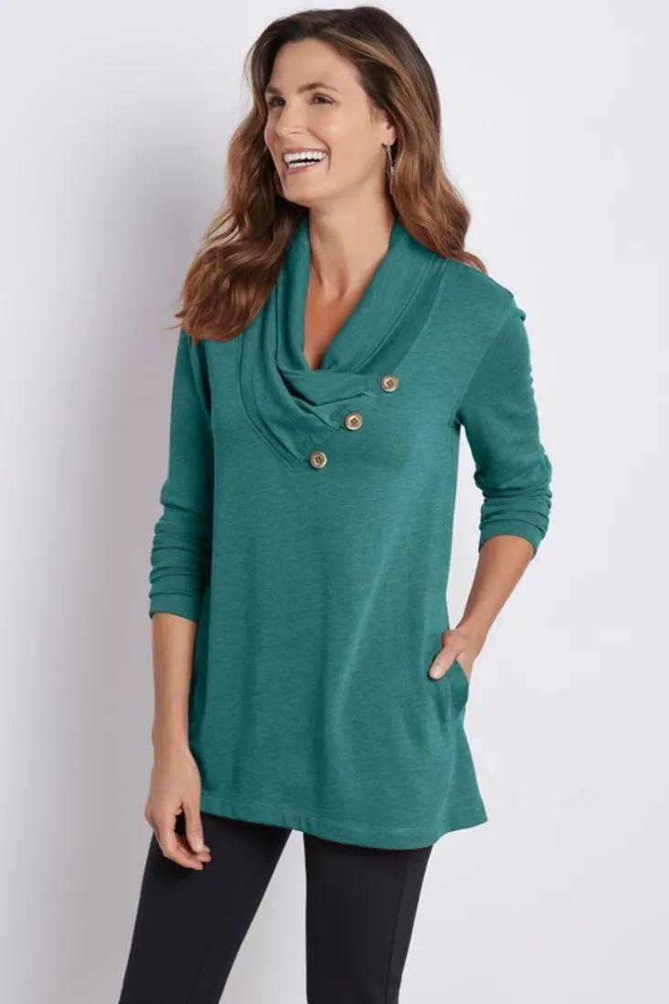 Soft Surroundings Westminster Tunic Sweatshirt