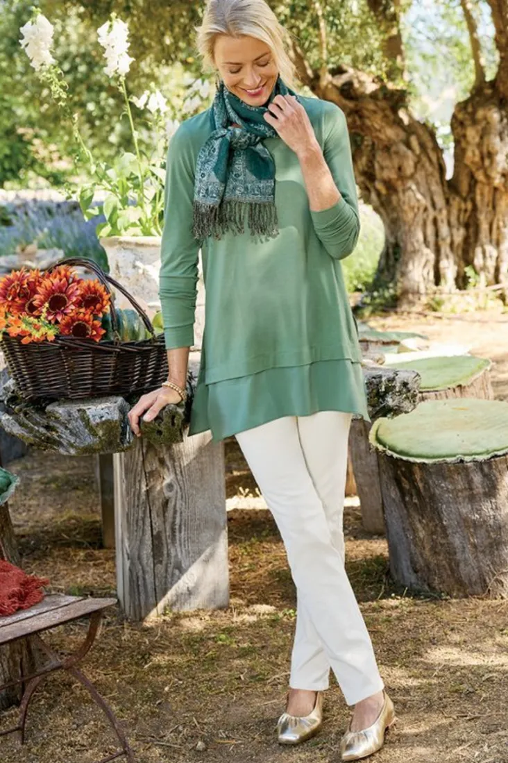 Hot Soft Surroundings Willa Layered Tunic