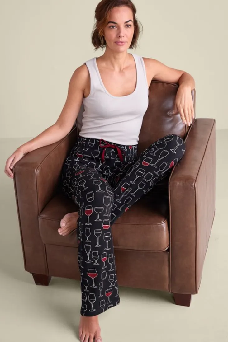 Outlet Soft Surroundings Wine Down Sleep Pants WineDown