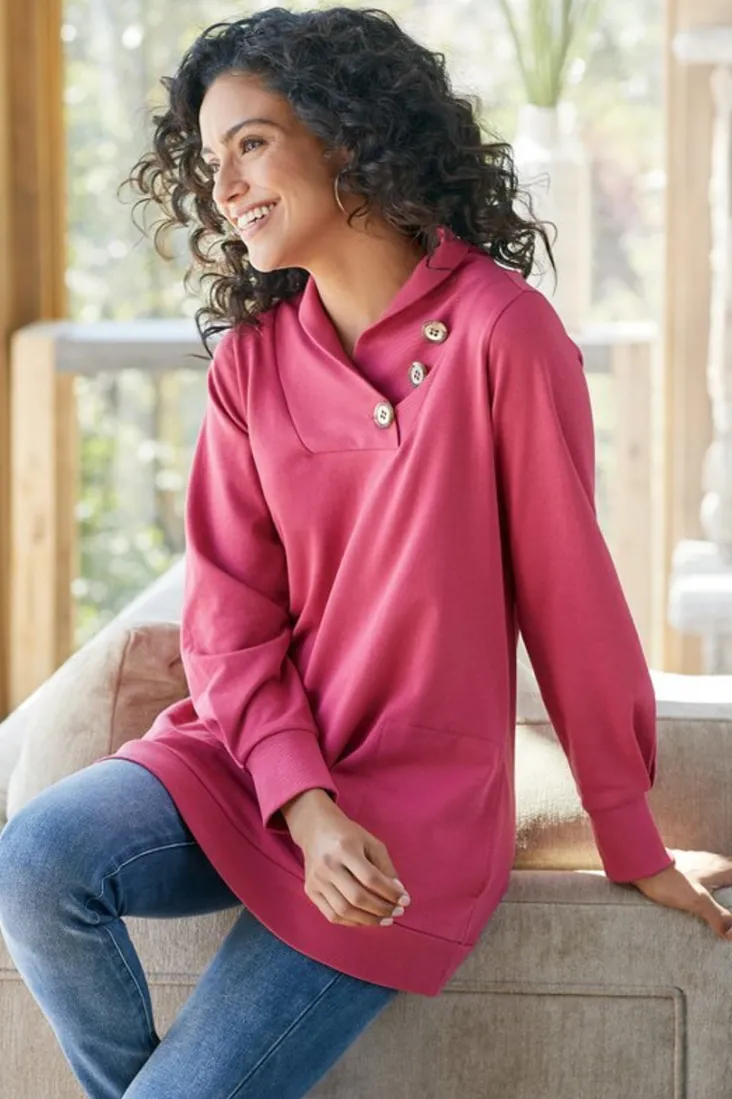 Hot Soft Surroundings Winifred Pullover Cinnamon