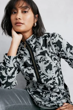 New Soft Surroundings Winona Pullover NeutralScroll