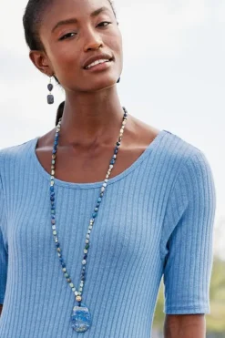 Sale Soft Surroundings Yarra Pendant Necklace Lapis