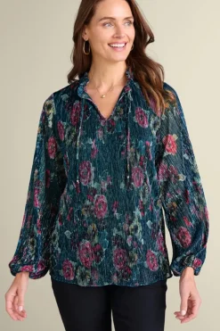 Clearance Soft Surroundings Yvonne Shimmer Top EvalynnGarden