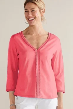 Outlet Soft Surroundings Zoey Tee SunkistCoral