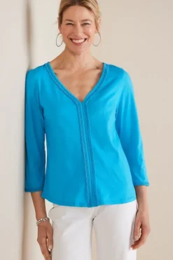 Outlet Soft Surroundings Zoey Tee SunkistCoral