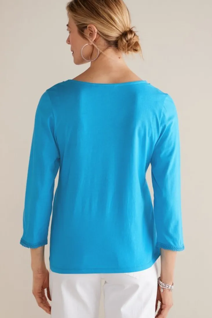 Outlet Soft Surroundings Zoey Tee SunkistCoral