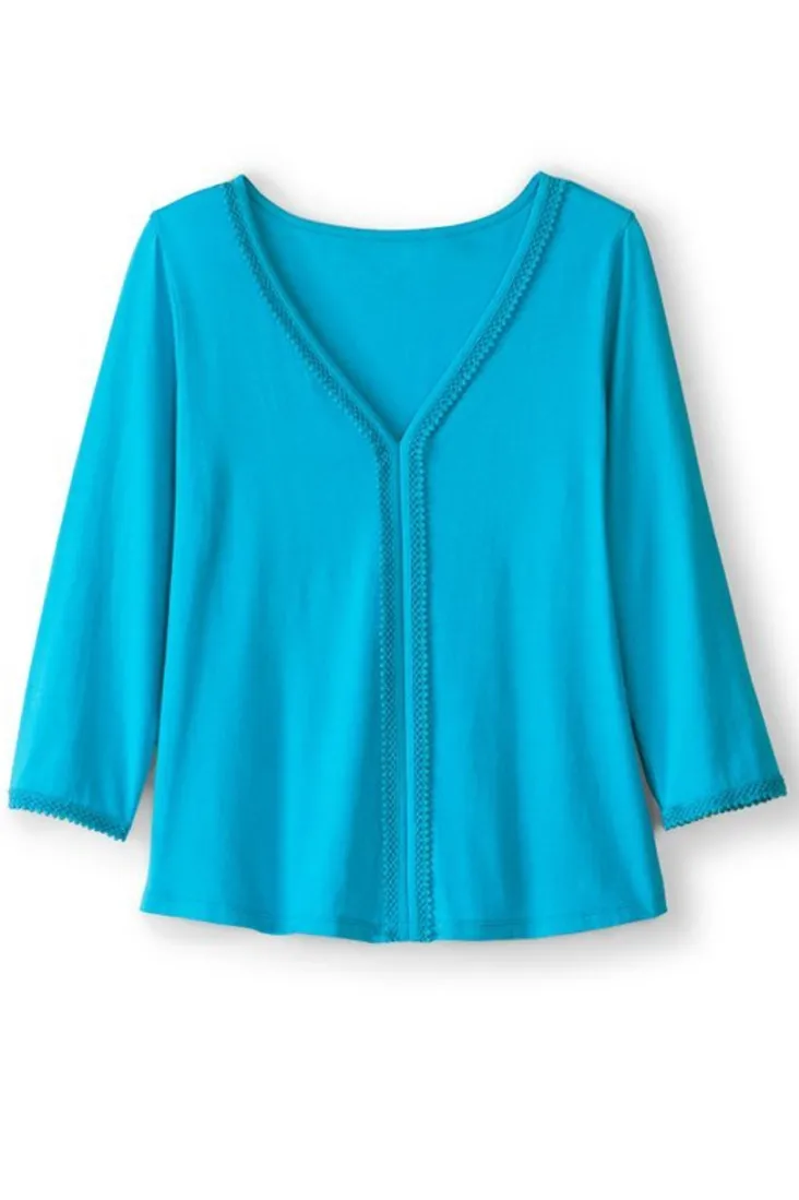 Outlet Soft Surroundings Zoey Tee SunkistCoral