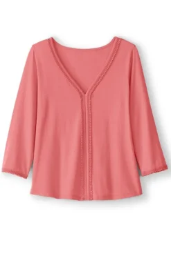 Outlet Soft Surroundings Zoey Tee SunkistCoral